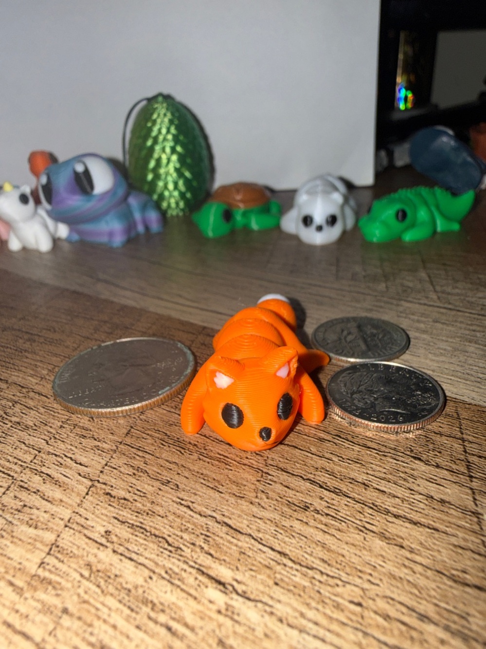 Tiny 3D Printed Orange Fox